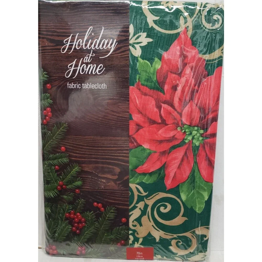 Printed Fabric Tablecloth, 70